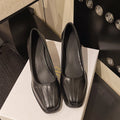Damen elegante High Heels mit quadratischer Kappe und feinem Obermaterial