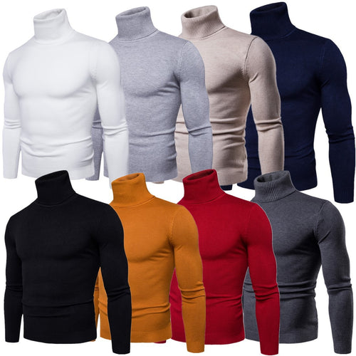 Herren Rollkragenpullover aus weichem Strick R&B
