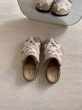 Damen Clogs mit geflochtenem Design und komfortablem Fußbett R&B
