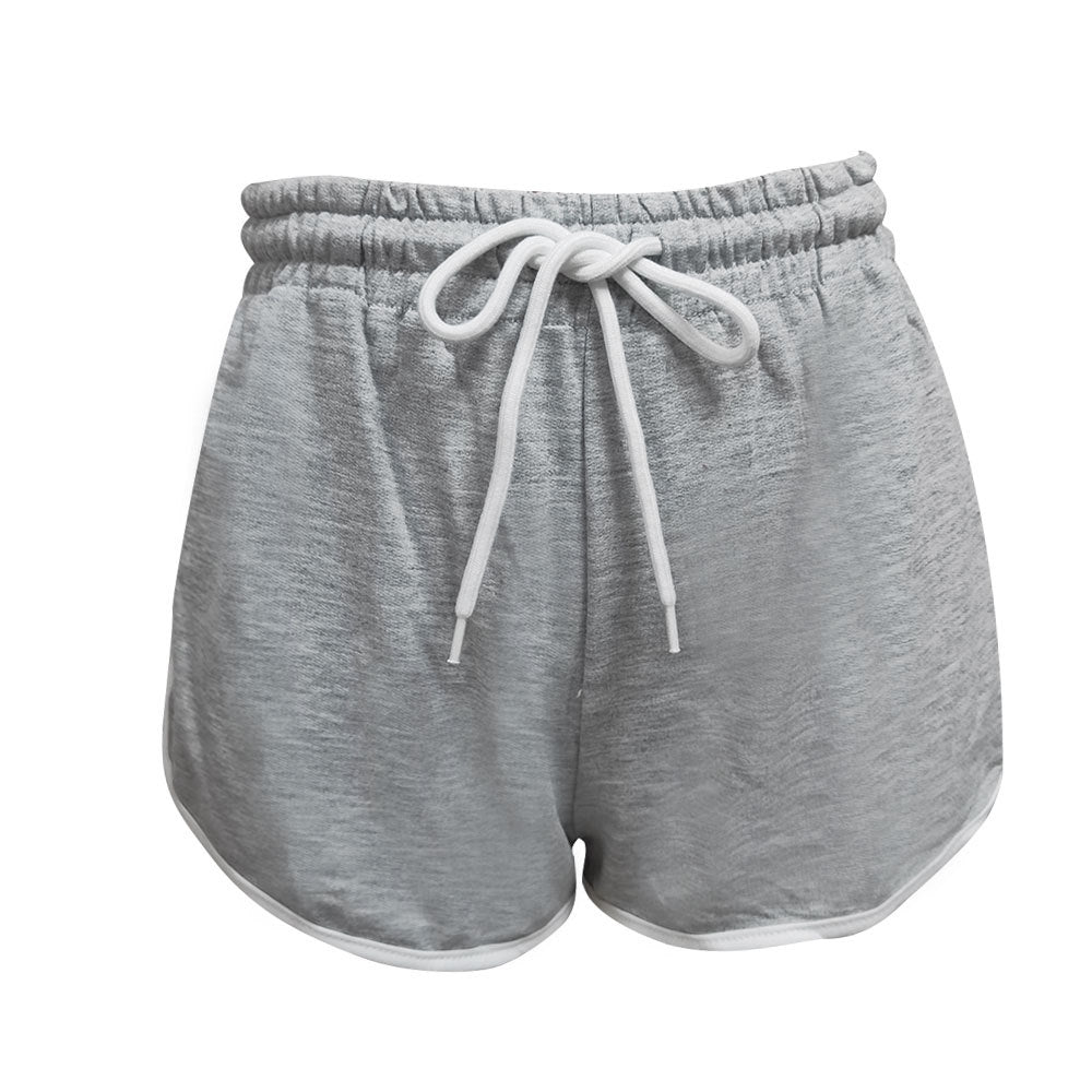 Damen Sportliche Shorts mit elastischem Bund und Kordelzug R&B