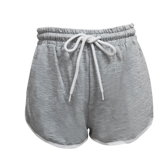 Damen Sportliche Shorts mit elastischem Bund und Kordelzug R&B