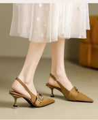 Damen Schlanke Slingback Pumps mit elegantem Riemen R&B