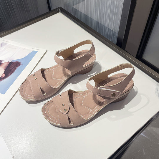 Damen komfortable Riemensandalen mit modischem Schnitt R&B