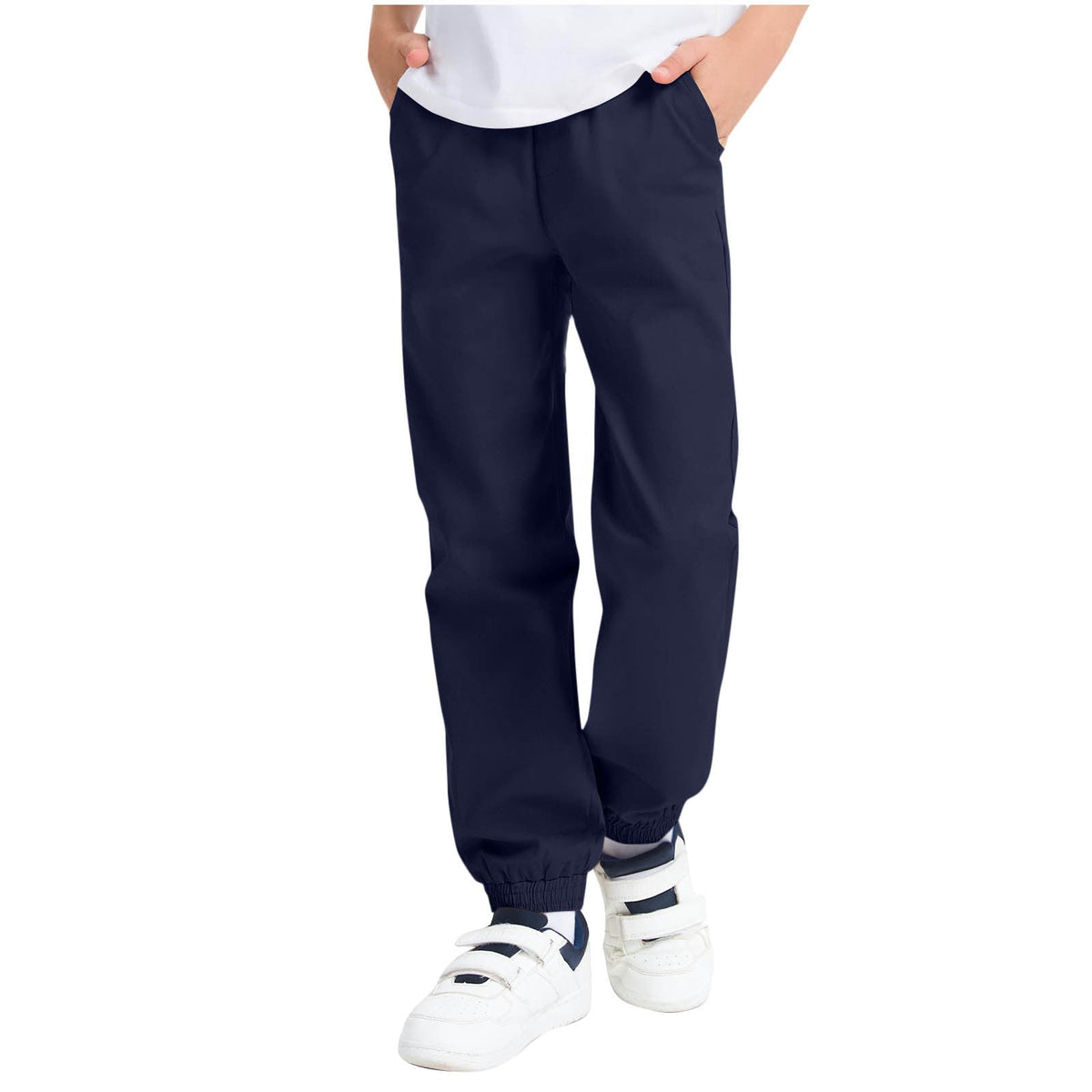 Jungen Freizeit-Hose mit elastischem Bund und Seitentaschen R&B