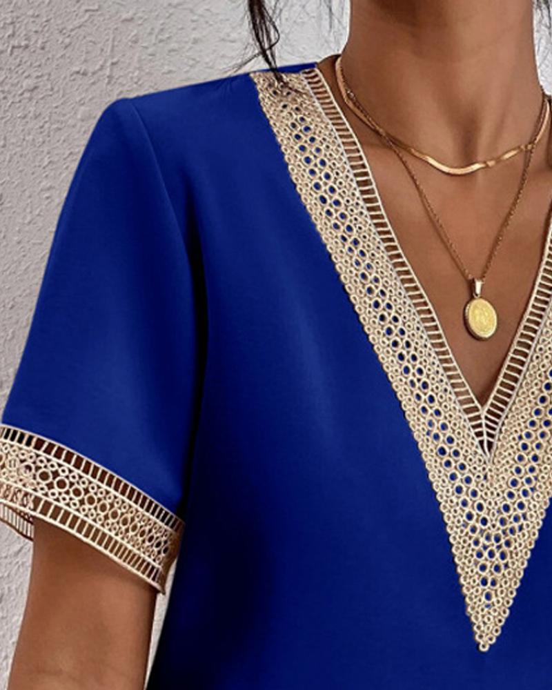 Damen Tunika mit luxuriösem Spitzenbesatz R&B