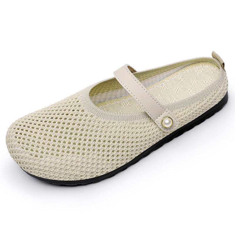 Damen Gemütliche Slip-On Clogs mit atmungsaktivem Netzoberteil und flexiblem Fußbett