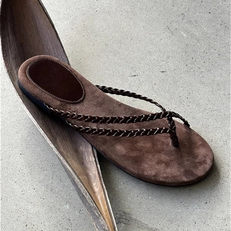 Damen Zehentrenner-Sandalen mit stylishen Riemchen und komfortabler Fußbettgestaltung