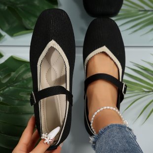 Damen Stilvolle und komfortable Ballerinas mit großem Schleifendetail R&B