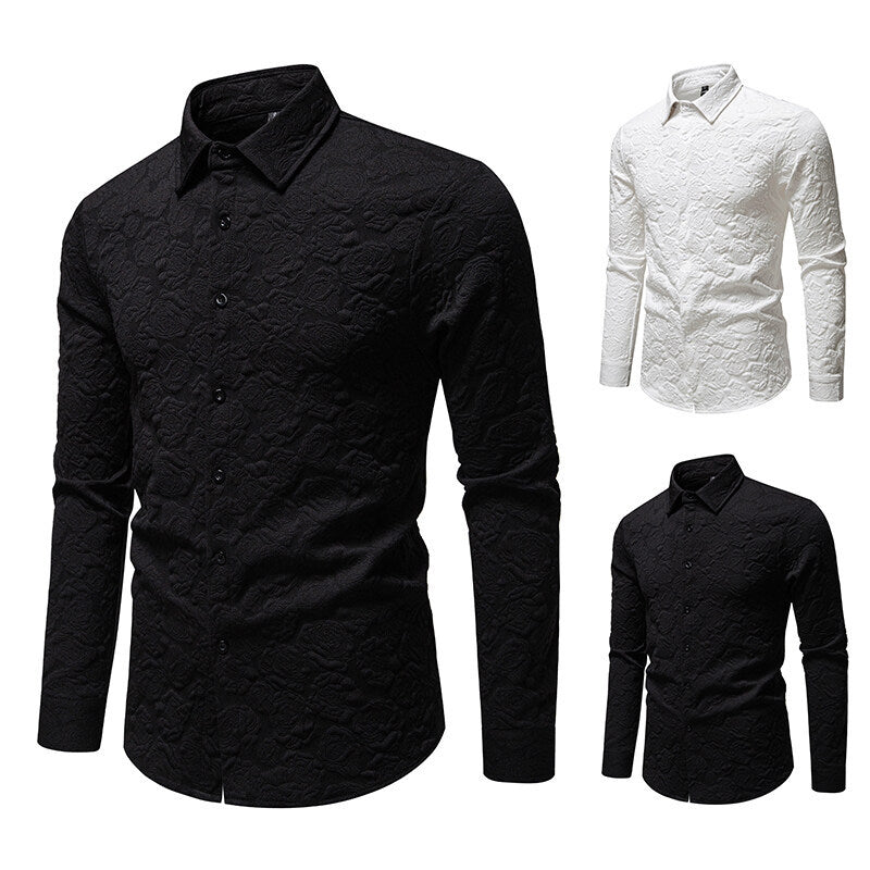 Herren Hemd mit strukturiertem Design R&B