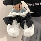 Damen Sneakers mit modischem Schleifen-Design und Komfort-Sohle