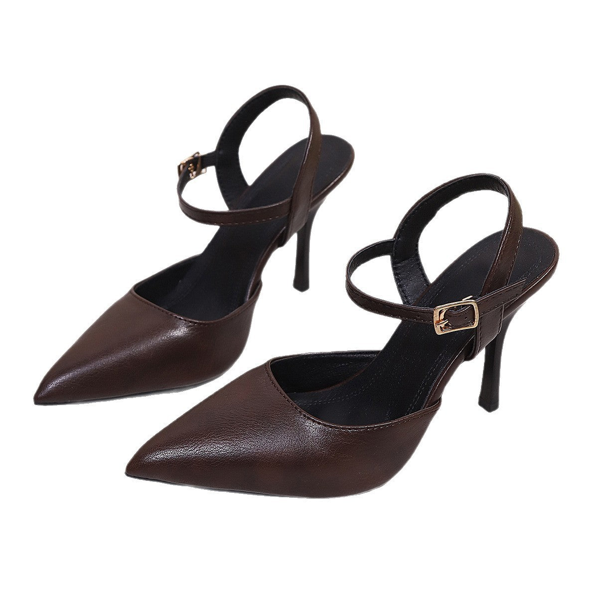 Damen elegante Slingback High-Heel Sandalen R&B