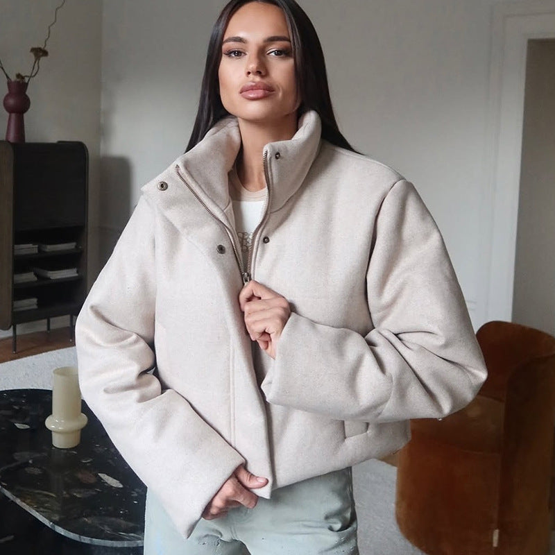 Damen kuschelige und warme Steppjacke R&B
