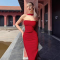 Damen Enges Abendkleid mit tiefem U-Ausschnitt und chicer Rückenpartie R&B