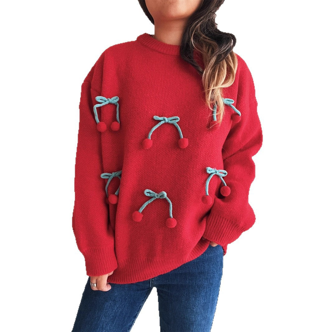 Damen Kuscheliger Pullover mit verspielten Quasten R&B