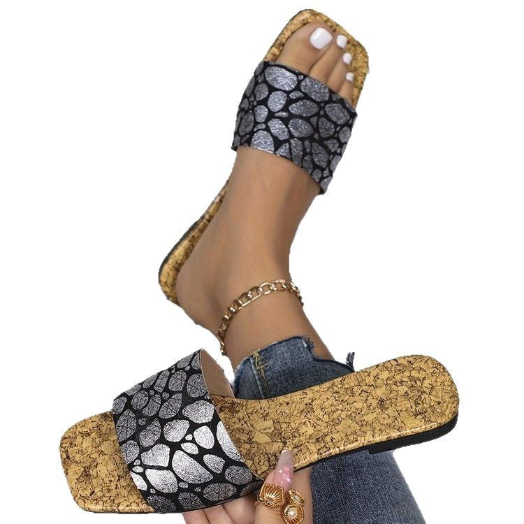 Damen Komfortable Riemchensandalen mit modischen Korksohlen R&B