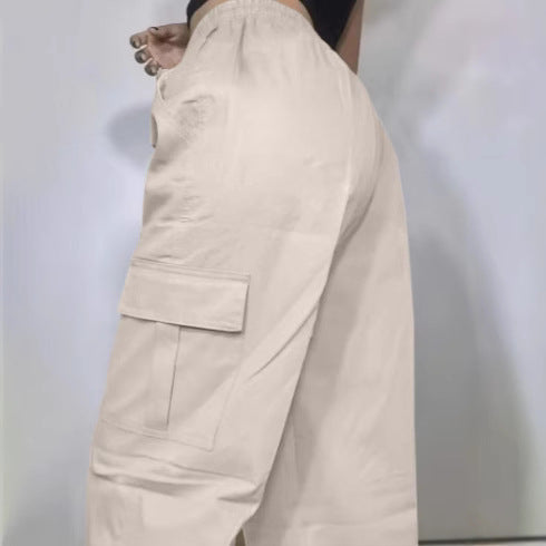 Damen Cargo-Hose mit elastischem Bund und praktischen Seitentaschen R&B