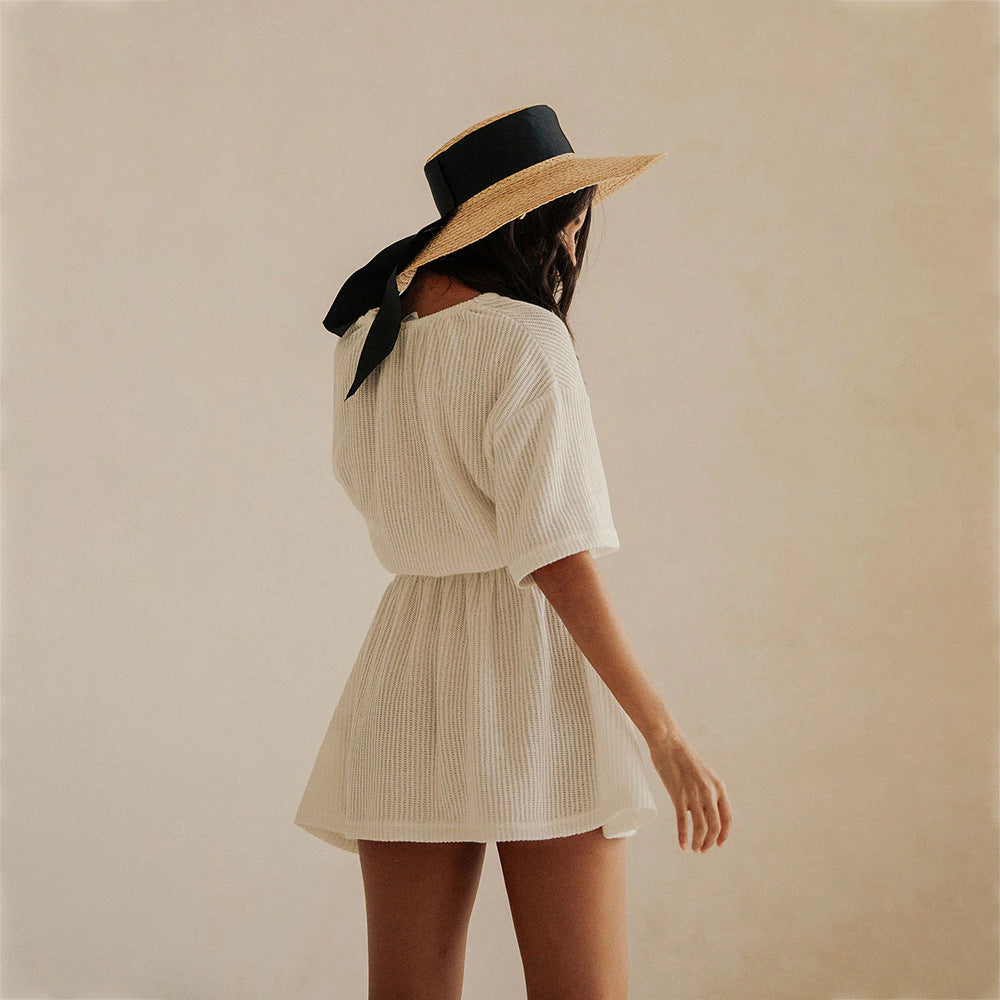 Damen sommerlicher Tunika-Kleid R&B