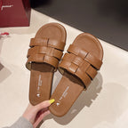 Damen Mode-Sandalen mit glänzendem Riemen-Design EB