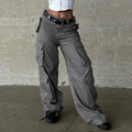 Damen Cargo-Hose mit breitem Schnitt und funktionalen Taschen R&B