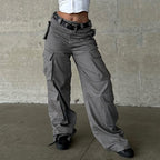 Damen Cargo-Hose mit breitem Schnitt und funktionalen Taschen R&B