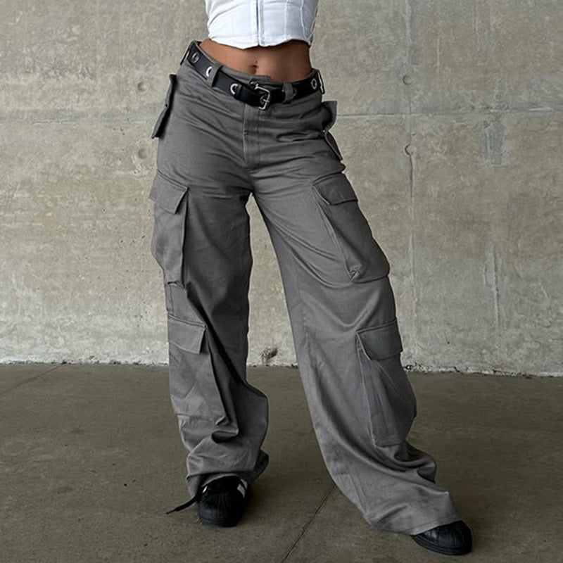 Damen Cargo-Hose mit breitem Schnitt und funktionalen Taschen R&B
