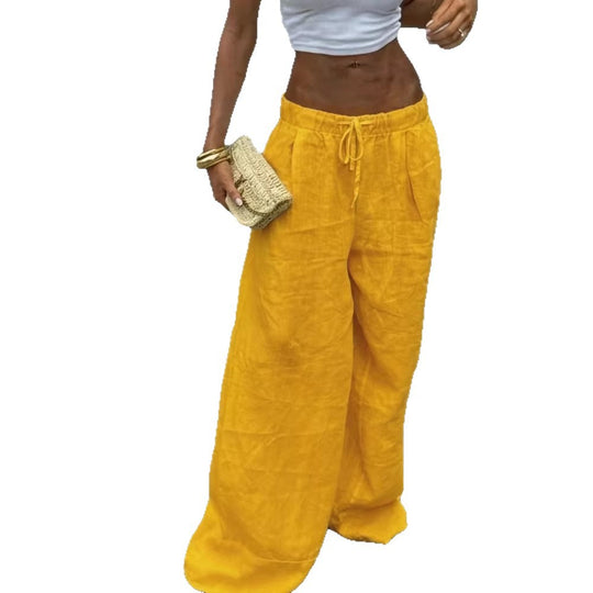 Damen weite Leinenhose R&B