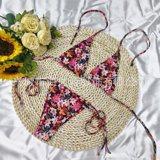 Damen Triangel-Bikini mit verspieltem Punkten-Design R&B