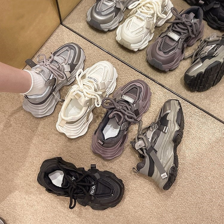 Damen Sportliche Sneaker mit atmungsaktivem Mesh-Obermaterial und strapazierfähigem Design R&B