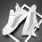 Damen Atmungsaktive Slip-On Sneakers mit elastischem Rippdesign R&B