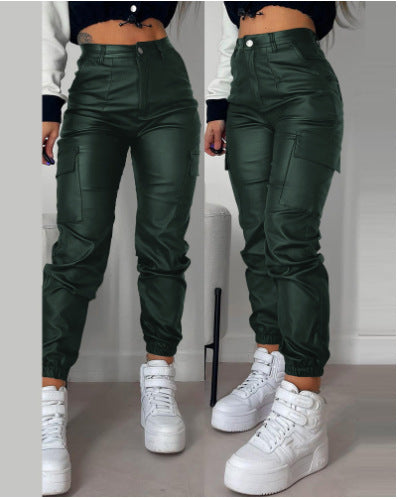 Damen Cargo-Joggerhose mit elastischem Bund und Seitentaschen R&B