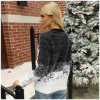 Damen Winterpullover mit festlichem Schneeflockendesign R&B