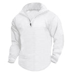 Herren nan gesteppter Thermo-Halbzip mit Waffelstruktur, gR&Bürstetem Futter und abgerundetem Saum R&B