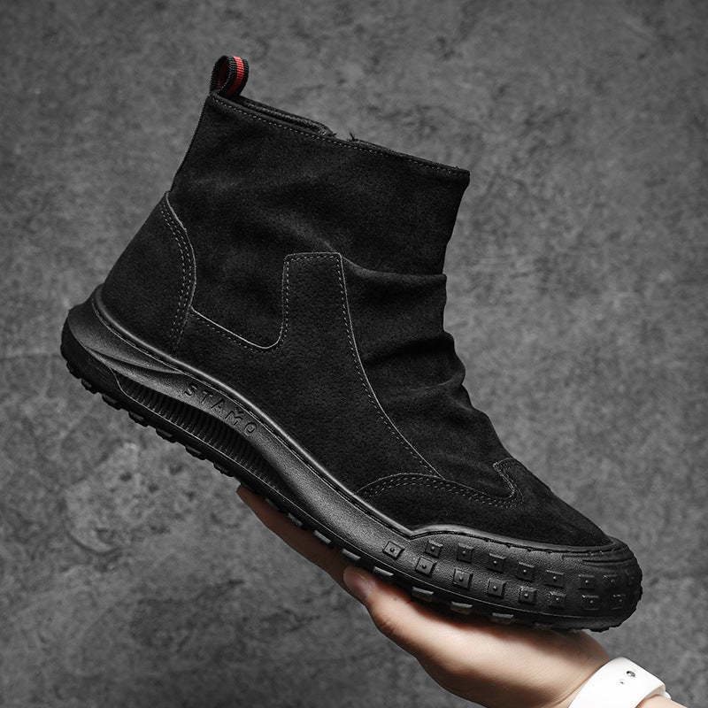 Damen Robuste Winterstiefel mit praktischem Reißverschluss und rutschfester Sohle R&B