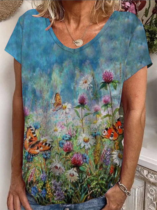 Damen Lockere Bluse mit buntem Paisleymuster R&B