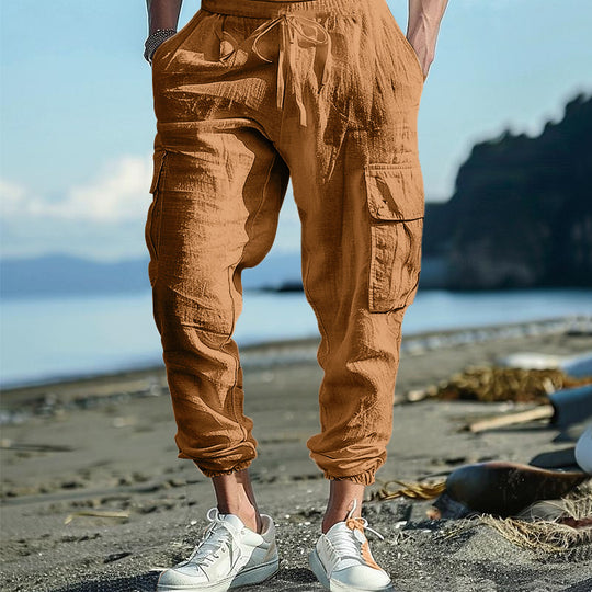 Herren Cargo-Hose mit elastischem Bund und praktischen Seitentaschen R&B