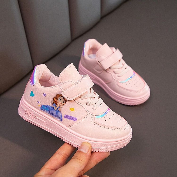 Damen Sneakers mit verspieltem Prinzessinnenmotiv und praktischem Klettverschluss R&B