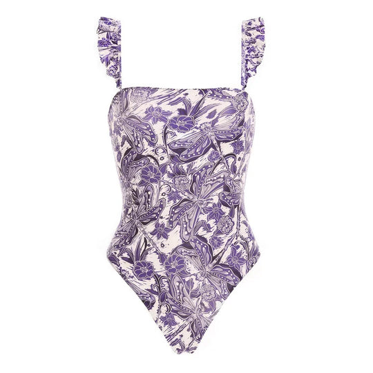 Damen Bikiniset mit schickem Wickelrock und verspieltem Rüschendesign R&B