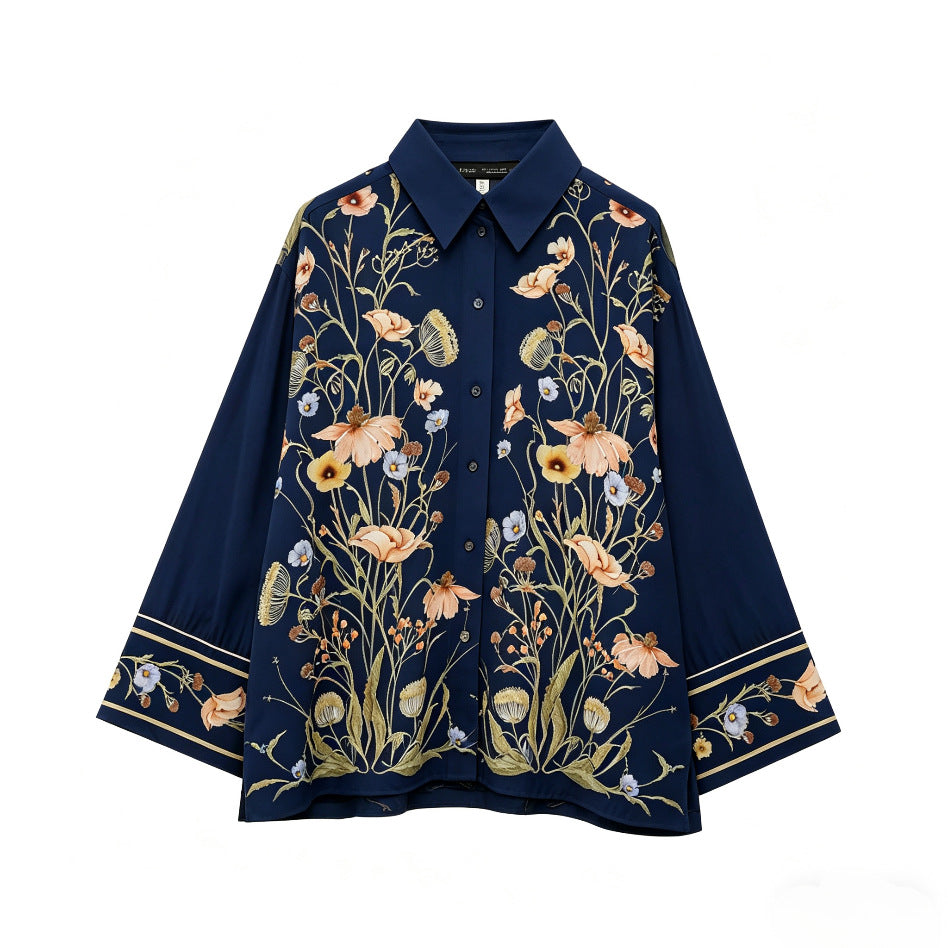 Damen Palazzo-Hose mit floralen Mustern R&B