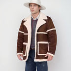 Herren Lässige und gefütterte Outdoor-Jacke mit großen Taschen R&B