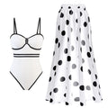 Damen Badeanzug mit elegantem Rock R&B