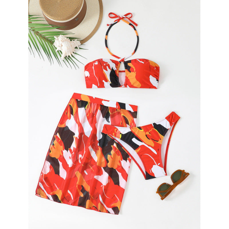Damen Bikiniset mit verführerischem Wickelrock R&B