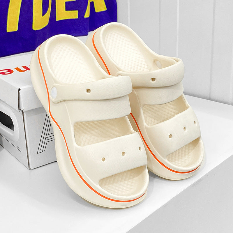 Damen trendige und bequeme Clogs mit bunten Verzierungen R&B