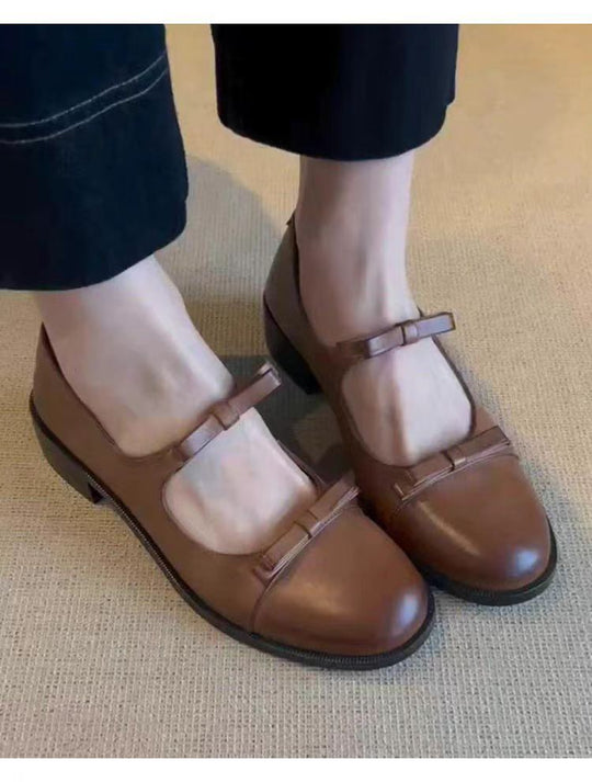 Damen elegante Mary Jane Schuhe mit komfortablem Riemenverschluss und hochwertiger Lederverarbeitung R&B