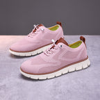 Damen nan gestrickter Derby-Sneaker mit flexibler Rillenlaufsohle und gepolstertem Komfortfußbett R&B