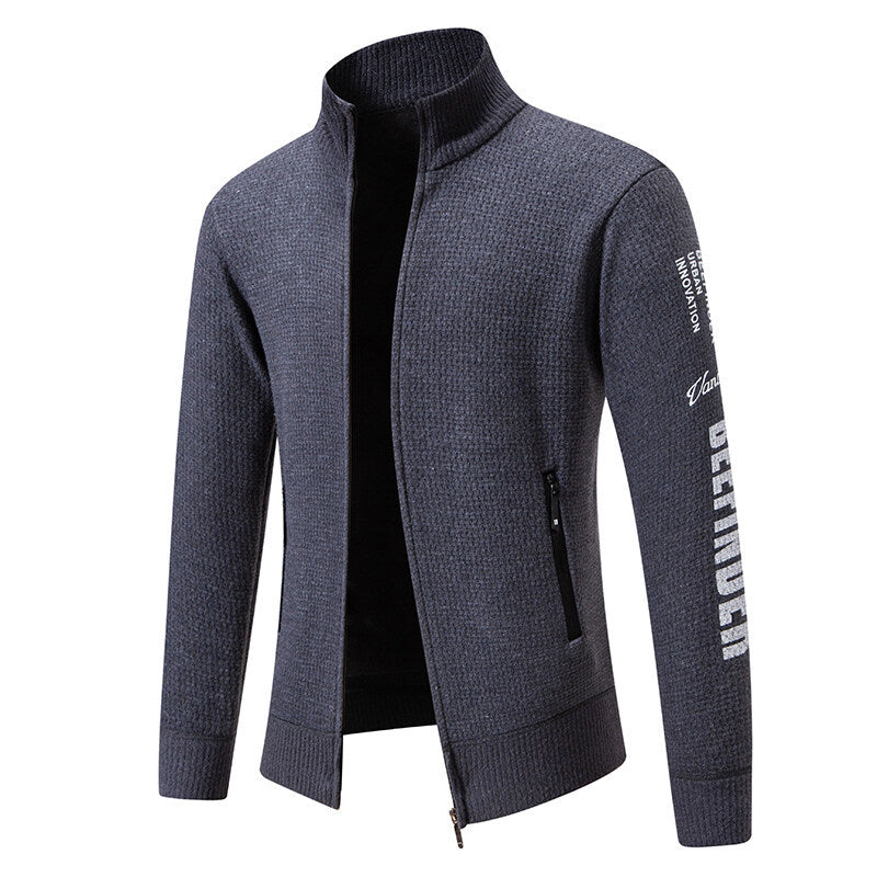 Herren Steppjacke mit hohem Kragen und praktischen Taschen