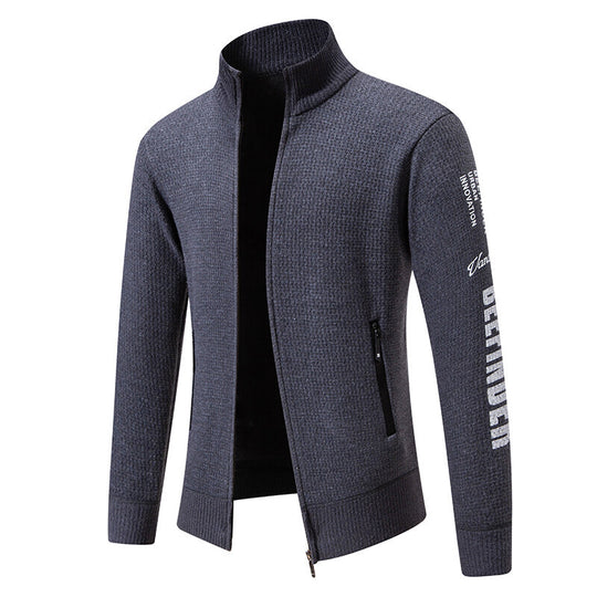 Herren Steppjacke mit hohem Kragen und praktischen Taschen R&B