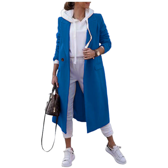 Damen eleganter Übergangsblazer mit modernem Schnitt und praktischen Taschen R&B