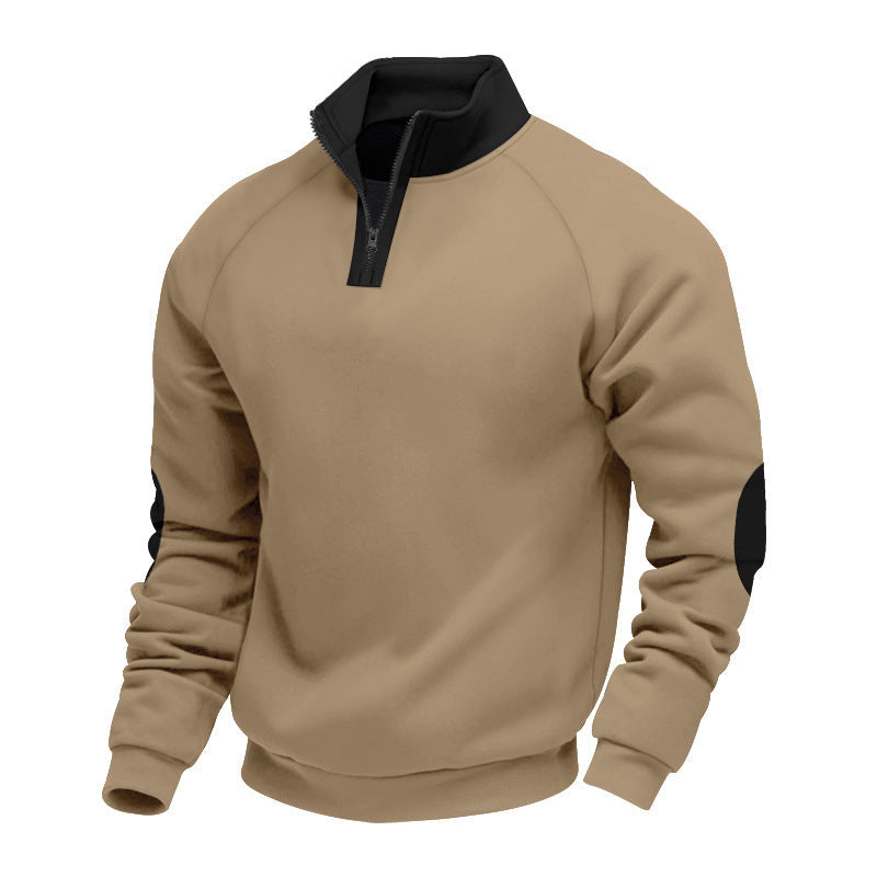 Herren Sportpullover mit hochwertigem Stehkragen R&B