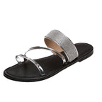 Damen Glitzernde Riemensandalen mit eleganter Zierde R&B