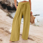Damen Weite hose mit elastischem Bund und praktischen Taschen R&B